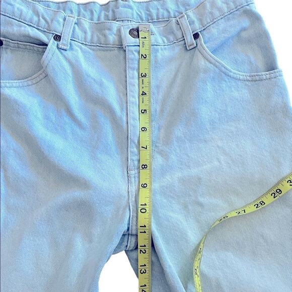 Vintage Bugle Boy Cut Off High Rise Cotton Jean Shorts size 29 waist - Picture 5 of 8